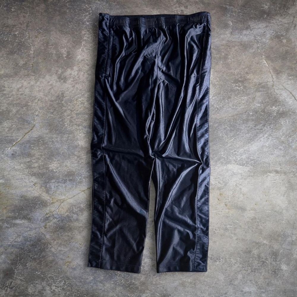 C&B Sport Croft & Barrow Navy Blue Shiny Tear Away Track Pants Mens Small Y2K